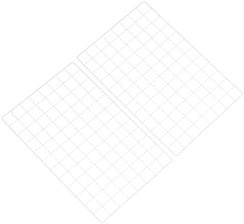 PATIKIL 24"x16" Wire Grid Panel, 2 Pack Board Photo Pictures Memo Display Grid Panels Hanging Organizer Wall Decorative Panel for Home Office Wedding, White by PATIKIL