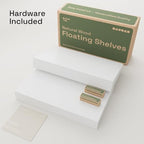 Solid Wood Floating Shelves for Wall 12 Inch White, Small Wooden Shelf - Image 6