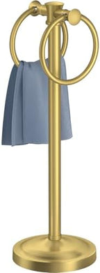 Hoimpro Hand Towel Holder Stand Bathroom Countertop Towel Bar Rack Gold by Hoimpro