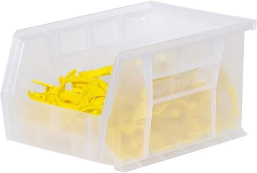 Akro-Mils 30237 AkroBins Plastic Storage Bins, 9"x6"x5", Stone, 12-Pack - Image 6