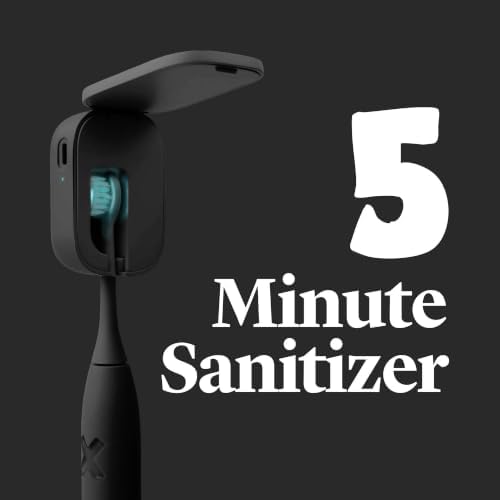 Made By Dentists PRO-X UV Toothbrush Sanitizer Clip - 5-Minute UV-C Cycle, 30-Day Battery, Universal Fit for Manual & Electric Toothbrushes, TSA-Friendly, Portable, Black - Image 4