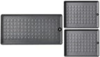 Rubber Boot Trays for Entryway, for Boots, Shoes, Sandals, Slip-on, Trays, Shoe Mats for Indoor and Outdoor Use,(1 Larger) = 28"x14"; and (2 Smaller) = 18"x14" (Set=3) by Unknown