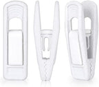 Tinfol White Velvet Hanger Clips, 80PC Pants Velvet Clips, Clothes Hanger Clip Clothes Pin, Strong Finger Flocked Clip Perfect for Slim-line Clothes Velvet Hangers by Tinfol