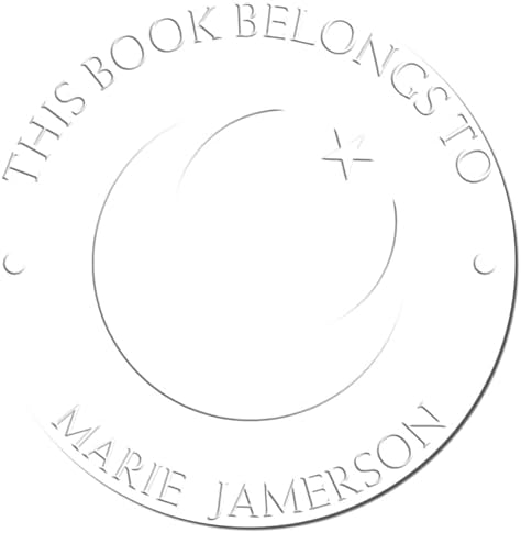 Custom Made Home Embosser - Desk Serene Crescent Home Library Embossing Stamp - Ideal Islamic Gift for Muslim Families - Personalized Book Embosser for Home Libraries - Elegant Custom Stamp for Books - Image 4