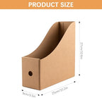 20 Pack Cardboard Magazine File Holders, Sturdy Book Bins for Classroom Library, 10.6'' ×10.2'' ×3.5'' Inch Vertical File Folder Box - Image 2