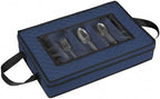 Flatware Storage Case 5 Compartments Silverware Container Box, Blue - Image 7