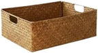 Woven Seagrass Basket Straw Wicker Storage Container by Unknown
