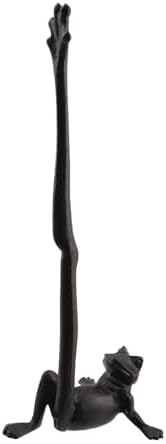Bitray Frog Cast Iron Paper Towel Holder Toilet Stand 16.5" Cute for Kitche by WelcometoBitray