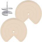 Lazy Susan Shelf Liner,Silicone Lazy Susan Liners for Kitchen Turntables – Non-Slip and Heat-Resistant for Added Convenience 2PCS by ZDLS