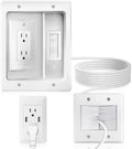 in Wall Cable Management Kit with Recessed Outlet Box, Built-in Design by JINGTAO88