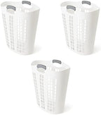 Gracious Living Easy Carry Flex Collapsible Laundry Hamper, White, 3-Pack by GraciousLiving