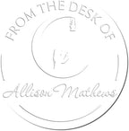 Custom Made Desk Praying Crescent Home Library Embosser - Personalized Islamic Cultural Center Embossing Stamp - Custom Embossing Stamp for Books and Stationery - Ideal for Islamic Community Members - Image 4