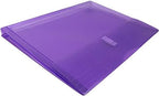 JAM PAPER Plastic Expansion Envelopes with Hook & Loop Closure - Letter Booklet - 9 3/4 x 13 with 1 Inch Expansion - Purple - 12/Pack - Image 4