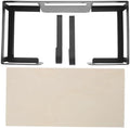 Wall Mount Ironing Board Hanger with Detachable Hook, Black by ARTIBETTER