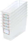 Really Good Stuff Durable Book & Binder Holders - 6 Pack - Clear by ReallyGoodStuff