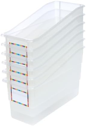 Really Good Stuff Durable Book & Binder Holders - 6 Pack - Clear by ReallyGoodStuff