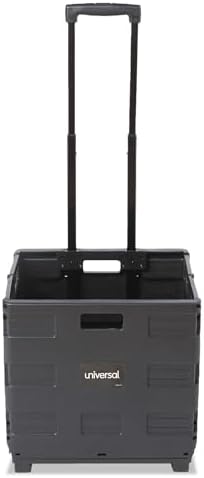 Universal Collapsible Mobile Storage Crate, 18.25" x 15" x 39.4", Black - Image 3