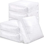 Shappy 6 Packs Clear Plastic Storage Bags with Zipper, 24 x 20 x 11 Inch by Shappy