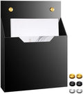 Feifeiya 1 Pcs Black Acrylic File Holder Wall Mount, 12.6"x9.5"x2.4" by Feifeiya