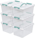 Zopnny 14-Qt Storage Bin with Lid, Stackable Latch Box with Handle, 6-Pack by Zopnny