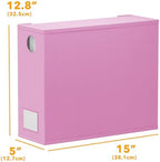 SpaceAid 12 Pack Bed Sheet Organizers and Storage, Foldable Sheet Organizer for Linen Closet, Sheets Set Folder Keeper with Window XL (Queen & King Size) Bedding Container (Pink, 12 Pack) - Image 7