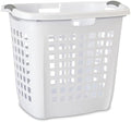 Sterilite Ultra™ Easy Carry Plastic Open Laundry Hamper, White, 4 Pack by Sterilite