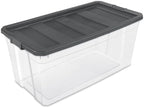 Sterilite Modular Stacker Box with Latching Lid, 200 Quart, 9-Pack - Image 2