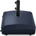 Best Choice Products 123lb Capacity Fillable Mobile Umbrella Base Heavy Duty Market Stand for Patio, Deck, Poolside w/ 4 Wheels, 2 Locks, 2 Knobs, Wind-Resistant Design - Navy Blue by BestChoiceProducts