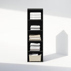 Furinno Reed Closet Organizers and Storage, 5-Tier Closet Organizer, Open Shelf Closet Storage, for Wardrobe, Bedroom, Living Room, Blackwood - Image 6