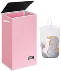 SOLEDI 100L Laundry Hamper with Lid, Large Collapsible Laundry Basket by SOLEDI