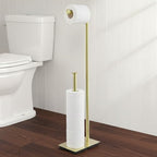 KES Free Standing Bathroom Toilet Paper Roll Holder with Storage by KES