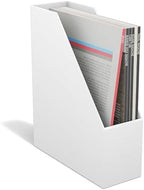 TRU RED Plastic Magazine File, White, 2-Pack, Vertical Desktop Organizer - Image 4