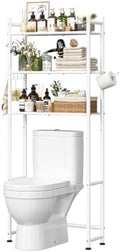 Simple Trending 3-Tier Over Toilet Storage Rack with Paper Holder & Hooks by SimpleTrending
