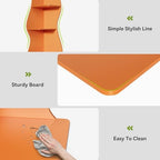 LITTLE TREE Small Corner Shelf, Modern 5-Tier Wall Corner Bookshelf, Stylish Bookcase Storage Rack for Small Space, Living Room, Bedroom, Orange, 2 Pack - Image 7