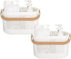 Plastic Portable Shower Caddy Basket, Storage Organizer, Yellow, 2 Pack by UUJOLY