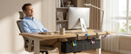 No Drill Under Desk Cable Management Tray 28" Steel Base : Anti-Sag - Image 3