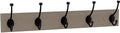 Franklin Brass Pilltop (1-Pack) 27' Coat/Hat Rack Wall Mount White with 5 Hooks Mounted Hanging Hook Rail for Clothes, Towels, Purses, Bags, Kitchen, Entry, Closet Organization B46716K-480-R by FranklinBrass