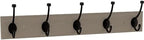 Franklin Brass Pilltop (1-Pack) 27' Coat/Hat Rack Wall Mount White with 5 Hooks Mounted Hanging Hook Rail for Clothes, Towels, Purses, Bags, Kitchen, Entry, Closet Organization B46716K-480-R by FranklinBrass