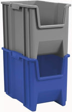 Akro-Mils Stak-N-Store Stackable Storage Bins, 17.5"x11"x12.5", Clear, 4-Pk - Image 6