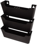 SHOWERORO Wall-Mounted File Organizer Plastic Document Holder for Home Office Hanging Mail and Paper Organizer Label Slots for Bills and Receipts by SHOWERORO