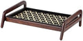 Anji Mountain Heavy Duty Waterproof Wooden Shoe Storage Mat Organizer/Boot Storage Tray Multi Use for Entryway with Coir, Black and Ivory Insert, 1 Tier, Fits 2 Pair (26.5" Wide) by AnjiMountain