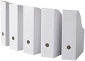 ROYALNA (30 PACK) White Magazine File Folder Holder, Magazine Organizer, Document Organizer, Storage Box (30) by Unknown