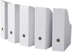 ROYALNA (30 PACK) White Magazine File Folder Holder, Magazine Organizer, Document Organizer, Storage Box (30) by Unknown