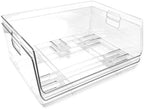 Isaac Jacobs 2-Piece (16" x 12" x 6.1") X-Large Wide Stackable Bins - Image 4