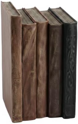 Retro Classical Resin Faux Fake Books Bookend, Decorative Shelf Book Holder, Coffee Table Display Ornament, Fall Home Interior Decoration, Decorative Gift for Men for Living Room by JIAYIGOOD