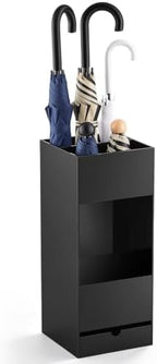 Black Acrylic Umbrella Stand Organizer 22 Inch Umbrella Holder Rack by Leinuosen