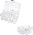 FABROK 2 Pack Portable Hair Accessories Organizer Box for Girls, Plastic - Image 3