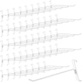 60 Pack Grid Wall Display Hooks, Metal Gridwall Accessories for Retail Stores, Trade Shows, Art and Craft Displays (White, 8 Inch) by Unknown