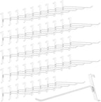 60 Pack Grid Wall Display Hooks, Metal Gridwall Accessories for Retail Stores, Trade Shows, Art and Craft Displays (White, 8 Inch) by Unknown