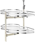 VEVOR Swing Left Blind Corner Cabinet, Pull Out Organizer for 36 inch Width Blind Cabinet, 2 Tier Height Adjustable Swing Tray, Soft Close Kitchen Cloud Blind Organizer, Left Open by VEVOR